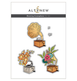 ALTENEW Blooming Gramophone Stamp & Die Bundle *
