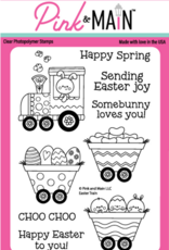 Pink & Main Eastern Train - Stamp &  Dies  *