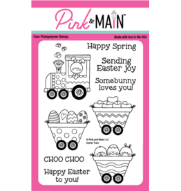 Pink & Main Eastern Train - Stamp &  Dies  *