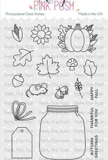Pretty Pink Posh Fall Jar Coordinating - Stamp & Dies *