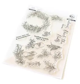 PINKFRESH STUDIO Deck the Halls Stamp and  Stencil *