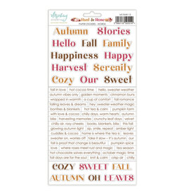 Mintay Papers Rust & Rose - 6x12 Word Stickers