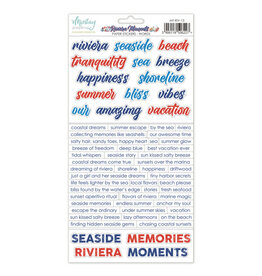 Mintay Papers Riviera Moments - 6x12 Word Stickers