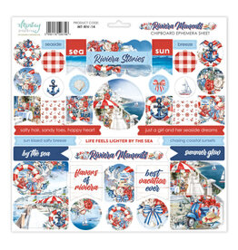 Mintay Papers Riviera Moments - 12x12 Chipboard Ephemera