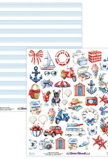 Mintay Papers Riviera  Moments - 12x12 Elements Paper