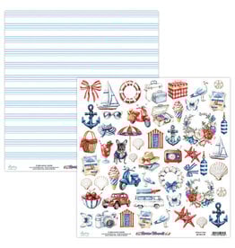 Mintay Papers Riviera  Moments - 12x12 Elements Paper