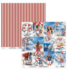 Mintay Papers Riviera Moments - 12x12 Pattern Paper #6