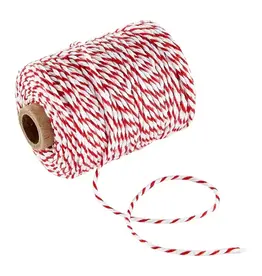 Spellbinders Vivant - Red & White Cotton Twine