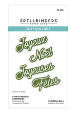 Spellbinders French Holiday Sentiments - Die