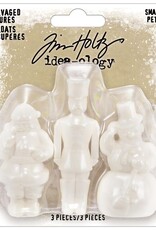 Tim Holtz - Idea-ology Tim Holtz Idea-Ology Salvaged Figures Small  3pcs