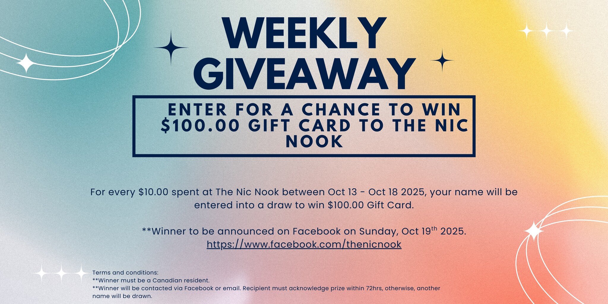 Nic Nook Giveaway