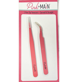 Pink & Main Fine Tip Tweezer Set