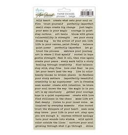 Mintay Papers Pharses 1 Beige - 6x12 Art Journal Stickers