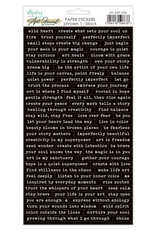 Mintay Papers Pharses Black - 6x12 Art Journal Stickers