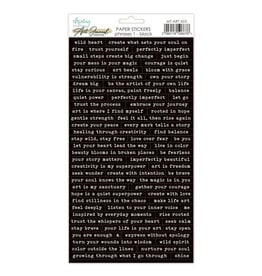 Mintay Papers Pharses Black - 6x12 Art Journal Stickers