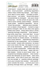 Mintay Papers Pharses White - 6x12 Art Journal Stickers
