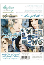 Mintay Papers Blue Portraits - 6x8 Art Journal Paper Pad