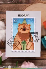 Waffle Flower Nesting Postage Collage - Stamp