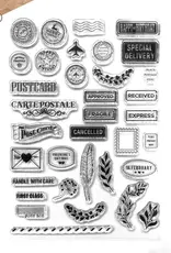 Elizabeth Craft Designs Postcard Parts - Stamps