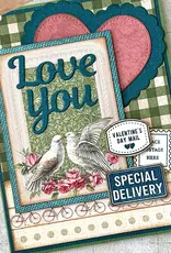 Elizabeth Craft Designs Postcard Parts - Stamps