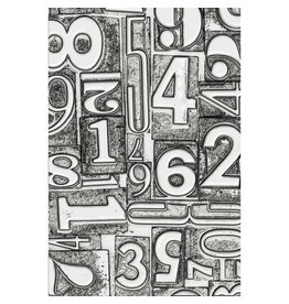 Tim Holtz - Sizzix 3D Texture Fades Embossing Folder Numbered