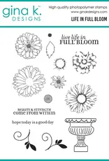 Gina K. Designs Life In Full Bloom -Stamps, Dies and Stencil