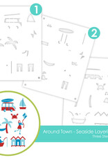Taylored Expressions Around Town - Seaside Plate - Dies and Stencils