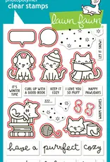 Lawn Fawn Cozy Cats -Stamp & Lawn Cut