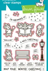 Lawn Fawn Caroling Mice -Stamp & Lawn Cut