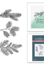 Spellbinders BetterPress Christmas Collection - Evergreen Branches Press Plate