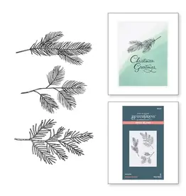 Spellbinders BetterPress Christmas Collection - Evergreen Branches Press Plate