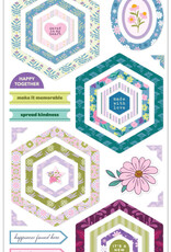 PINKFRESH STUDIO Lovely Lane - 12x12 Paper Pack, Chipboards Stickers & Enamel Dots