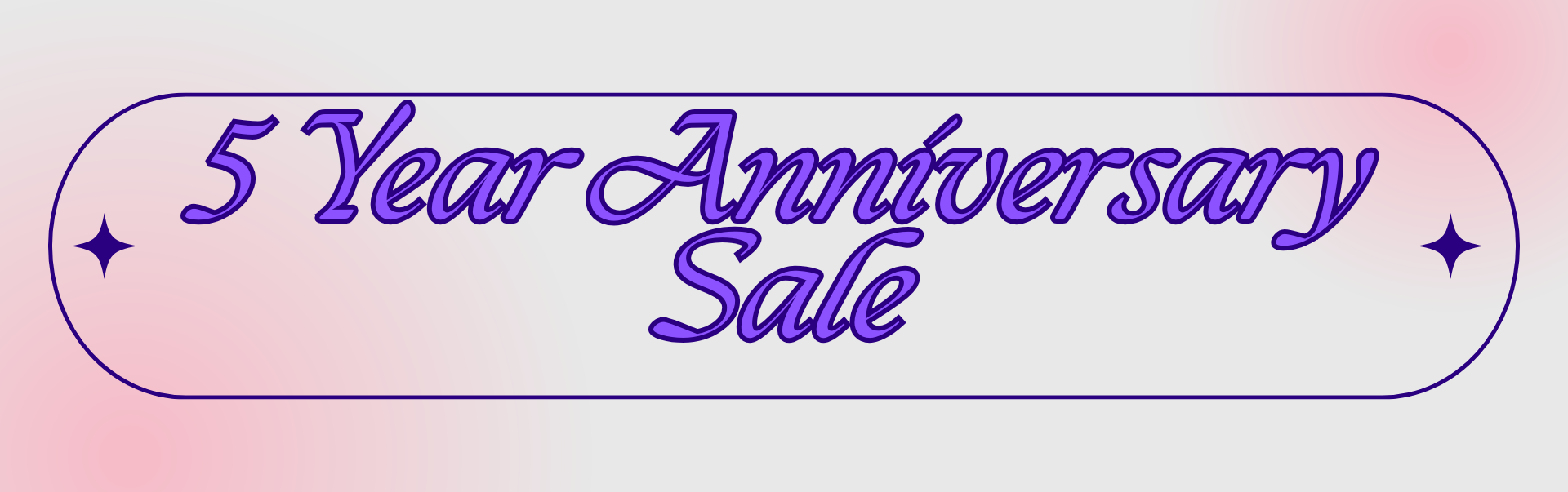 5 Year Anniversary Sale