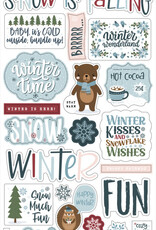 Echo Park Winter Fun - Chipboard Words & Pharses