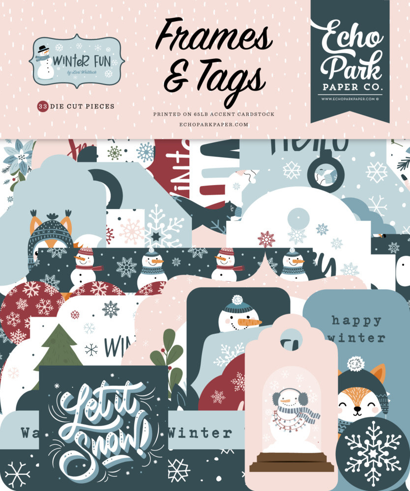 Echo Park Winter Fun - Frames & Tags