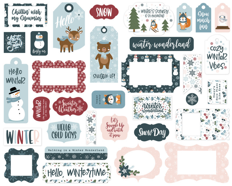 Echo Park Winter Fun - Frames & Tags