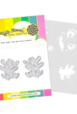 Waffle Flower Snow Angel Pup - Die & Stencil