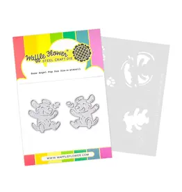 Waffle Flower Snow Angel Pup - Die & Stencil