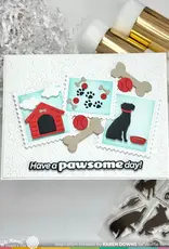 Waffle Flower Postage Collage Dog Silhouettes - Dies