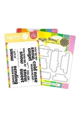 Waffle Flower Snow Angel Sentiments - Stamp & Die