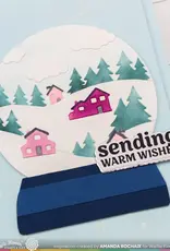 Waffle Flower Snow Angel Sentiments - Stamp & Die