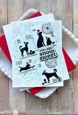 Waffle Flower Postage Collage Winter Add-On - Die