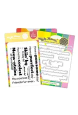 Waffle Flower Pawder Day Sentiments - Stamp & Die