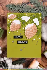 Waffle Flower Snowcapped Pinecone Shape - Die