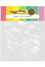 Waffle Flower Snowy Hills - Stencil