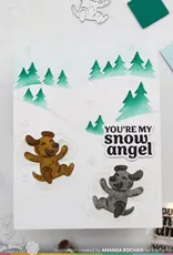 Waffle Flower Snowy Hills - Stencil