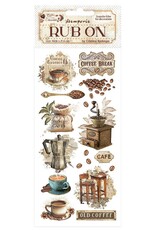 Stamperia Coffee And Chocolate -Vintage Coffee Moments - Rub Ons