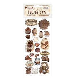 Stamperia Coffee And Chocolate - Vintage Sweet Moments - Rub Ons