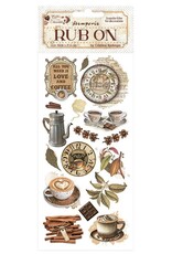 Stamperia Coffee And Chocolate - All You Need Is Love And Coffee - Rub Ons