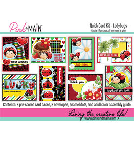 Pink & Main Ladybugs - Card Kit
